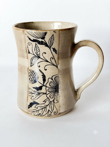 Tazón Cerámica Gres — Colección Flores de Verano